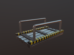short bridge low-poly 3D Модель