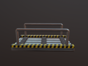 short bridge low-poly 3D Model