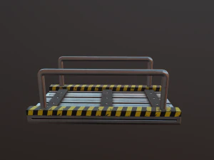 short bridge low-poly 3D Model