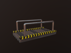short bridge low-poly 3D Model