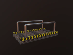 short bridge low-poly 3D Model
