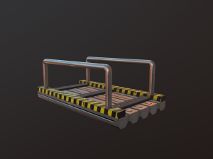 short bridge low-poly 3D Model