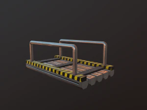 short bridge low-poly 3D Model