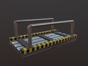 short bridge low-poly 3D Model