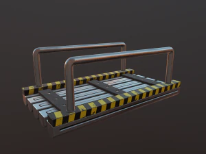 short bridge low-poly 3D Model
