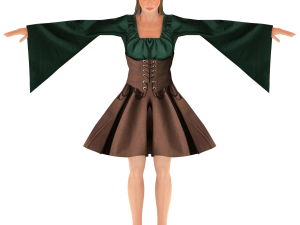 elf girl - game ready 3D Model