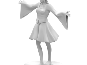 elf girl - game ready 3D Model