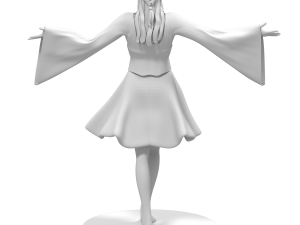 elf girl - game ready 3D Model