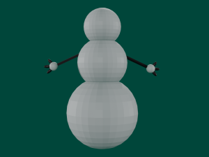 snowman 3D 模型