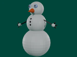 pupazzo di neve Modello 3D