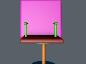 new chair revolving with cinema 4d with animation and full render 3D Model