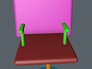 new chair revolving with cinema 4d with animation and full render 3D Model