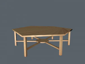 6 hoektafel 3d object bioscoop 4d 3D Model