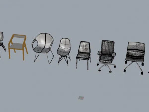 椅子系列 3D 模型