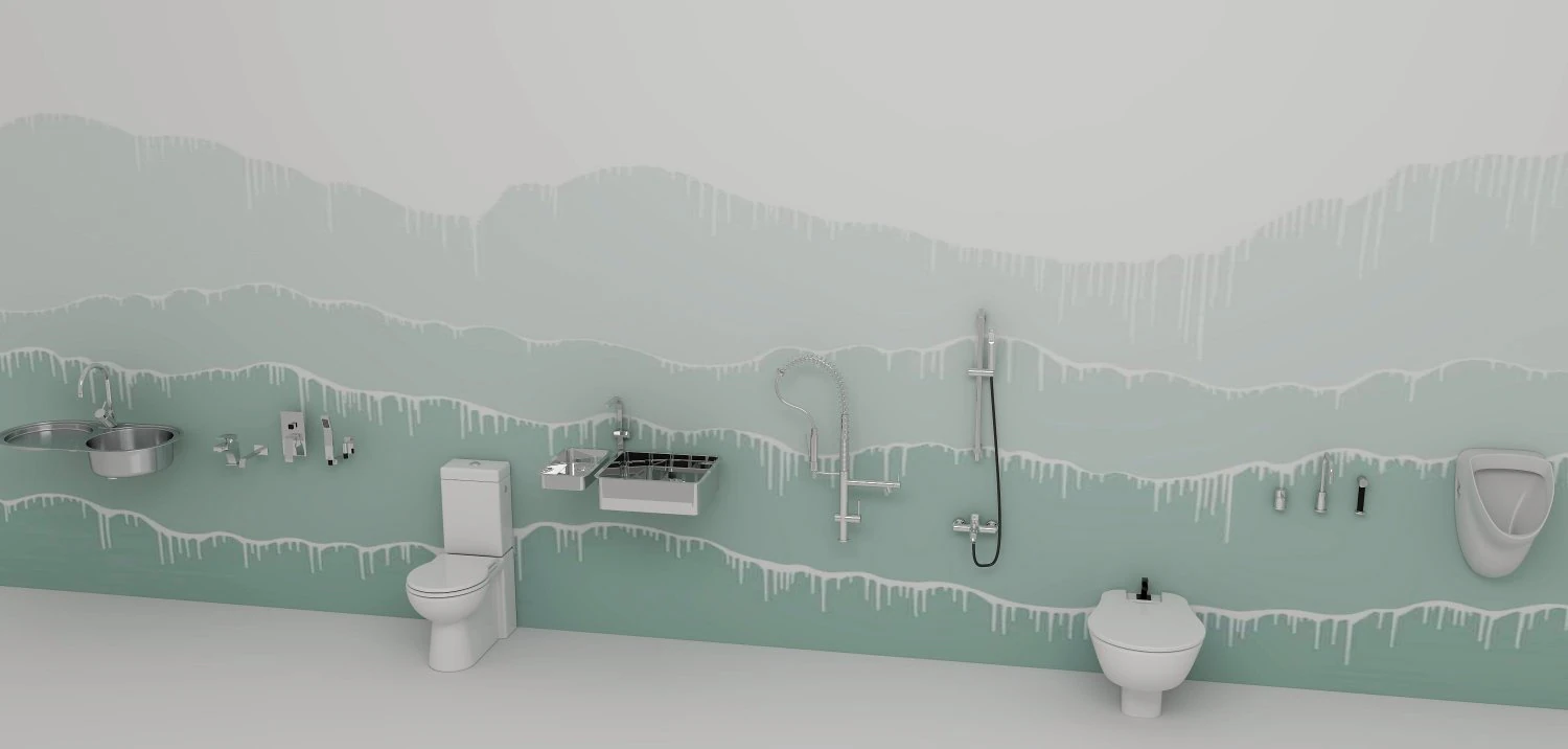bathroom set 3D Model .c4d .max .obj .3ds .fbx .stl .blend 