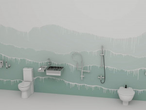 bathroom set 3D 모델