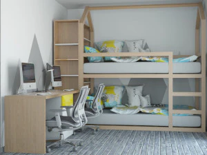 sypialnia dziecięca Model 3D