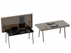 办公室和餐桌 3D 模型