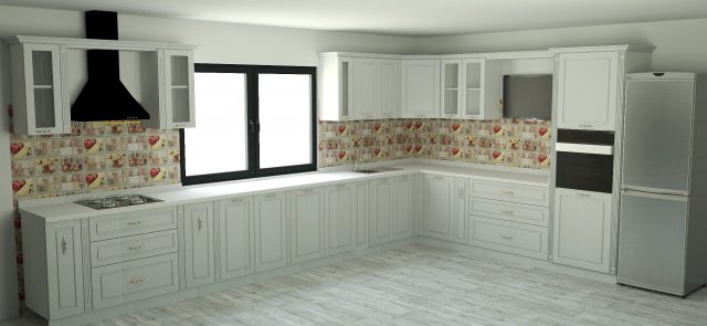 classic kitchen Modelo 3D .c4d .max .obj .3ds .fbx .stl .blend 
