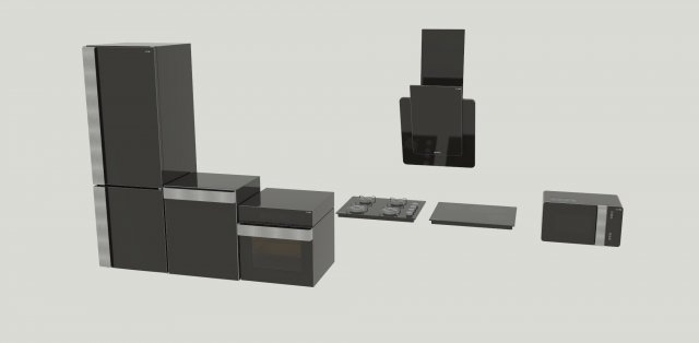 gorenje set 3D 模型 .c4d .max .obj .3ds .fbx .stl .blend 