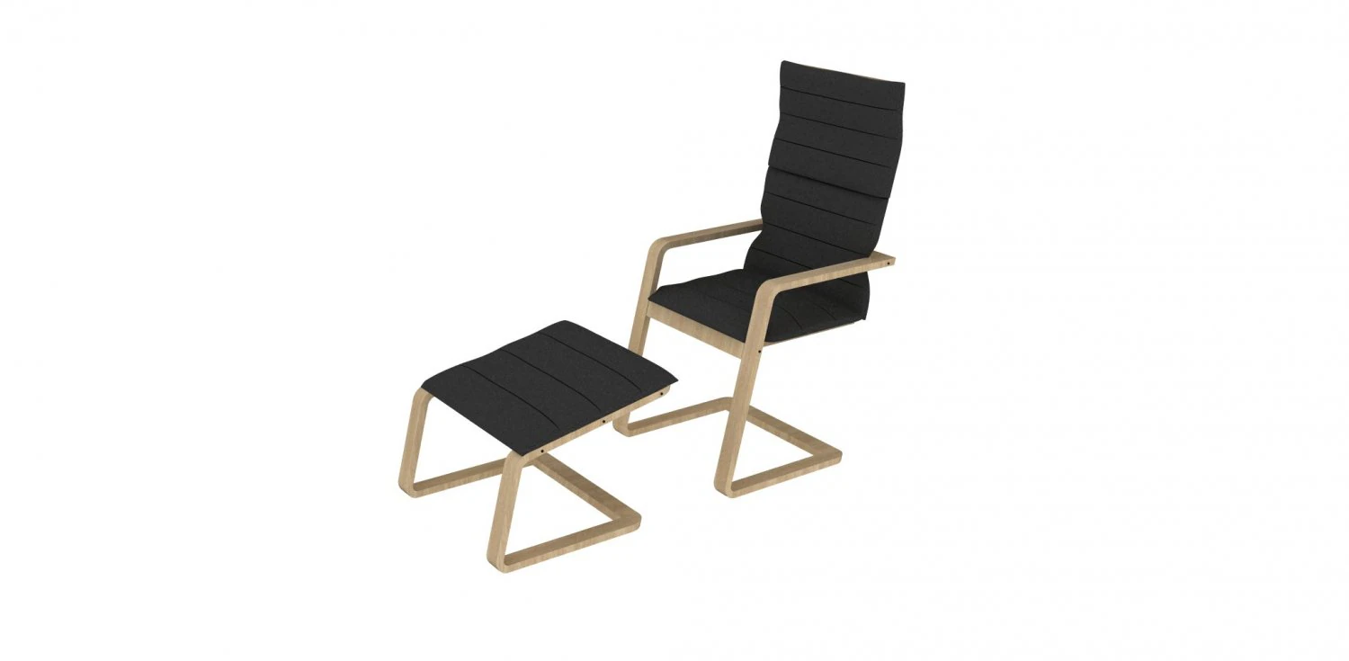 armchair 2 3D Model .c4d .max .obj .3ds .fbx .stl .blend 