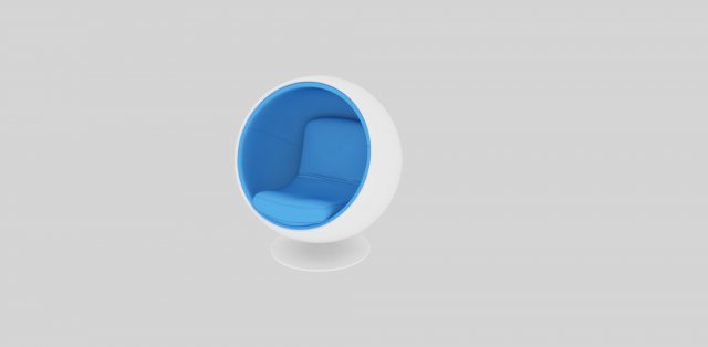 ball-chair 3D Model .c4d .max .obj .3ds .fbx .stl .blend 