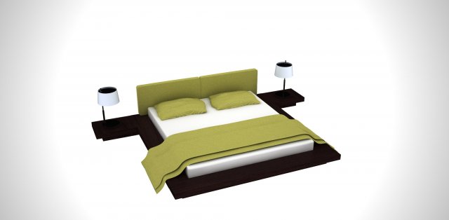 bed 3D 模型 .c4d .max .obj .3ds .fbx .stl .blend