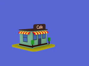 Caf&eacute; Modelo 3D