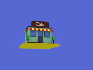 Caf&eacute; Modelo 3D