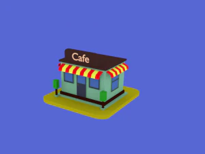 Caf&eacute; Modelo 3D