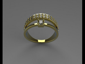 engagement ring 3Dプリントモデル