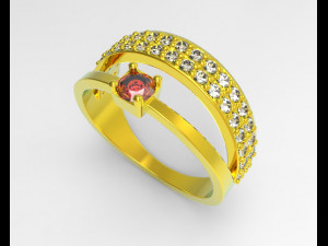 engagement ring 3Dプリントモデル