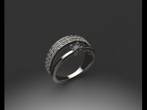 engagement ring 3Dプリントモデル