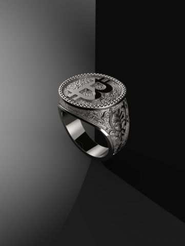 ring bitcoin Modèles 3D en vedette .c4d .max .obj .3ds .fbx .stl .blend