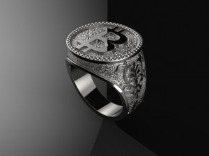 ring bitcoin 3D-printmodel