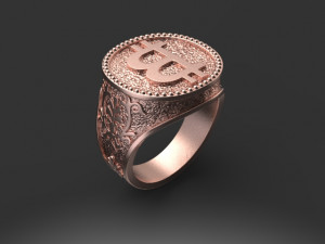 ring bitcoin Modèles 3D en vedette