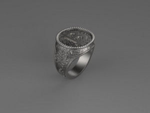 ring bitcoin Modèles 3D en vedette
