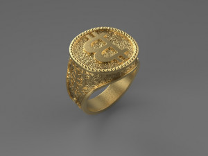 ring bitcoin Modèles 3D en vedette
