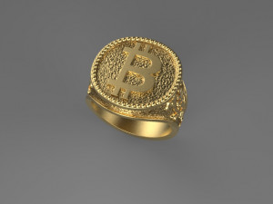 ring bitcoin Modèles 3D en vedette