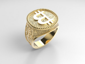 ring bitcoin Modèles 3D en vedette