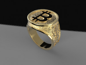 ring bitcoin Modèles 3D en vedette
