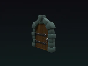 of a medieval door 3D Model