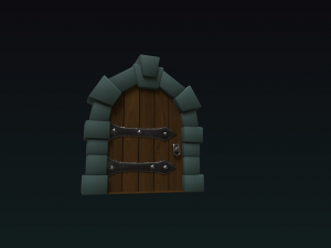 of a medieval door 3D Model