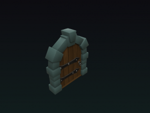 of a medieval door 3D Model