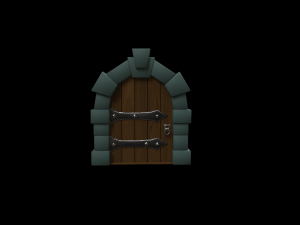 of a medieval door 3D Model