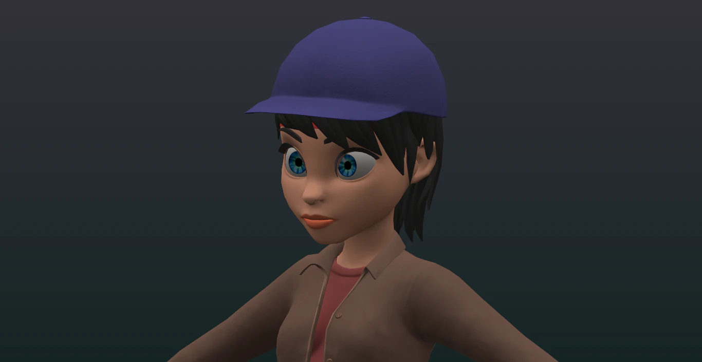 Charming deva 3D Model .c4d .max .obj .3ds .fbx .stl .blend