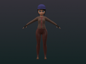 Charming deva Model 3D