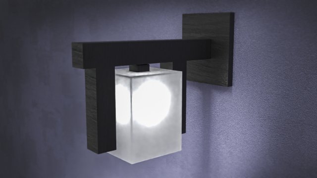 wall lamp 3D Модель .c4d .max .obj .3ds .fbx .stl .blend 