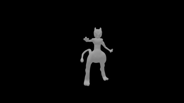 mewtwo 3D Print Model .c4d .max .obj .3ds .fbx .stl .blend 