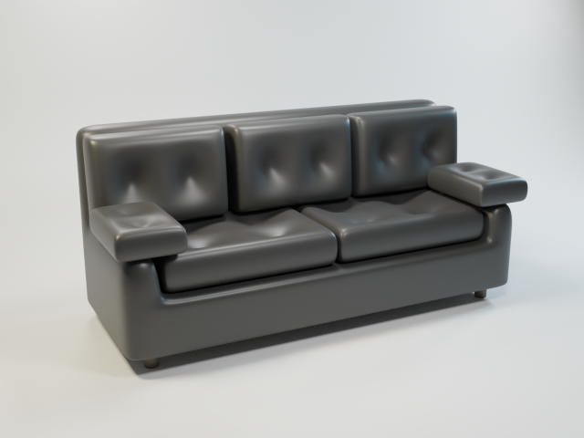 stylized sofa Modelo 3D .c4d .max .obj .3ds .fbx .stl .blend 